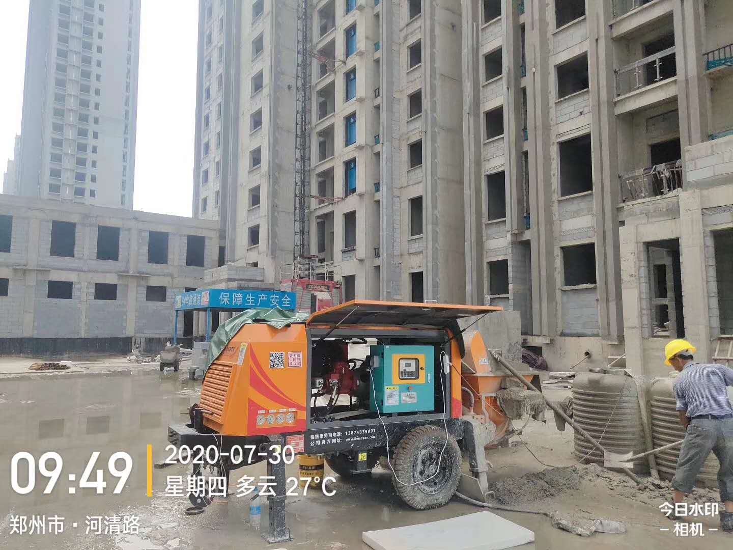 40荣耀高压细石泵K3T-150H再次征战河南郑州